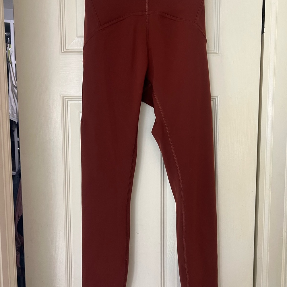 Lululemon Instill high rise legging in date brown